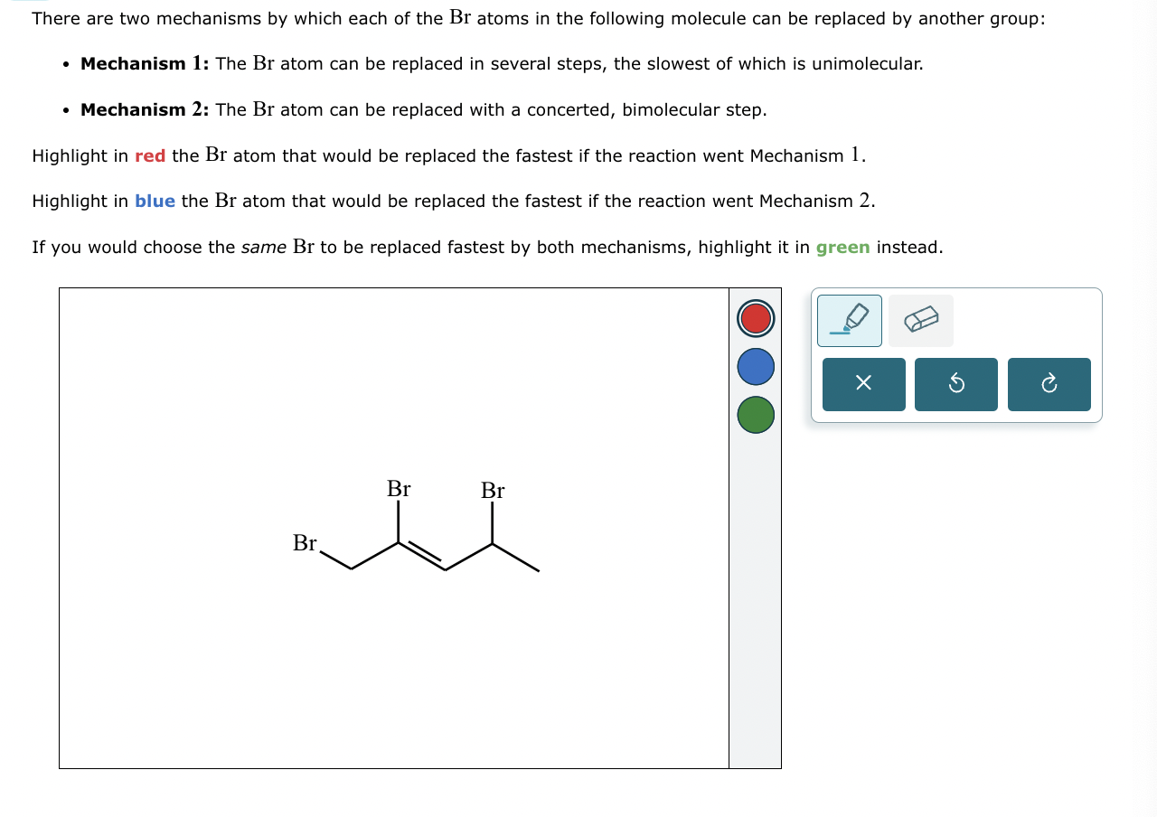 Solved There are two mechanisms by which each of the Br | Chegg.com