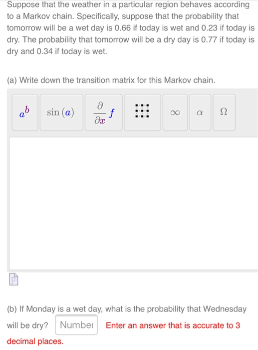 Solved Let P = -2 .4 be the transition matrix for a Markov | Chegg.com