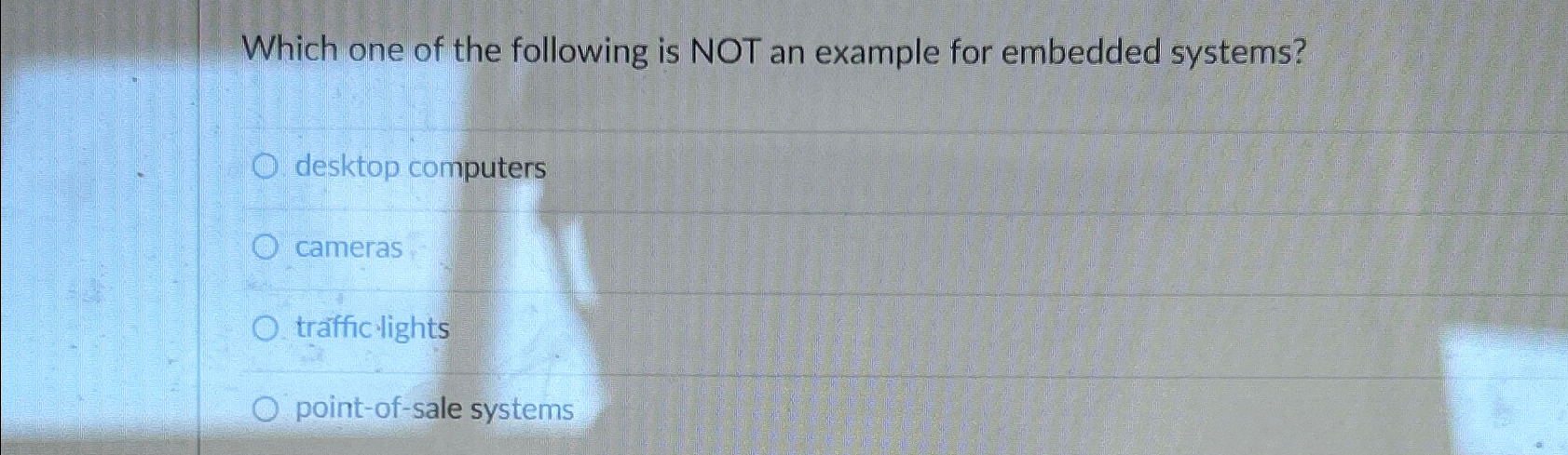 Solved Which one of the following is NOT an example for | Chegg.com