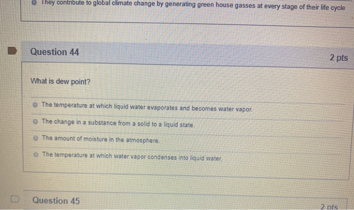 Solved they contribute to global climate change by | Chegg.com