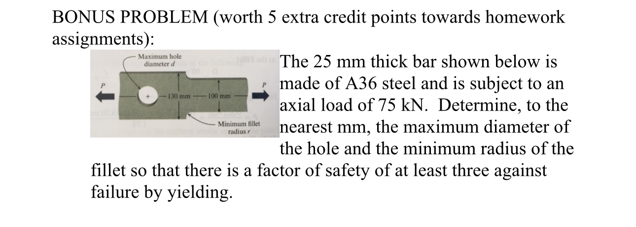 Solved BONUS PROBLEM (worth 5 ﻿extra credit points towards | Chegg.com