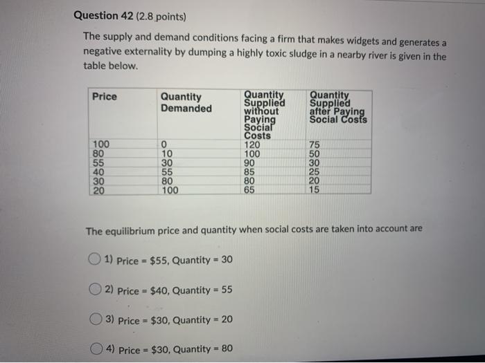 Solved Question 41 (2.8 points) Which of the following | Chegg.com
