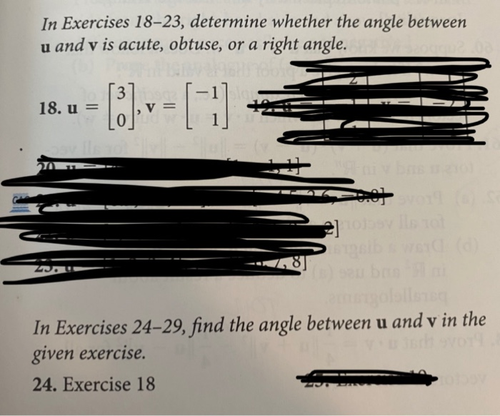 Solved In Exercises 18-23, determine whether the angle | Chegg.com