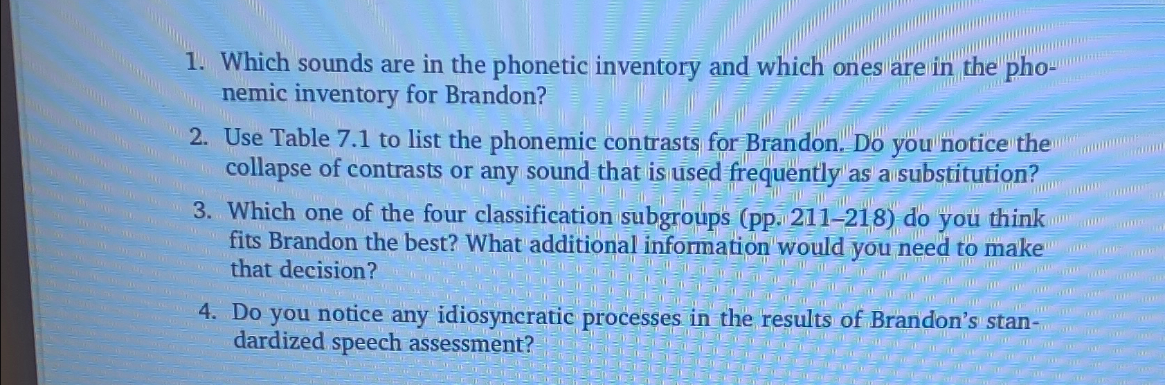 Which sounds are in the phonetic inventory and which | Chegg.com