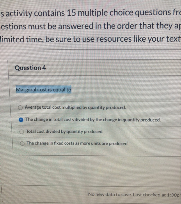 Solved s activity contains 15 multiple choice questions fro | Chegg.com