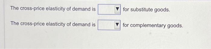 price income and cross elasticity of demand questions