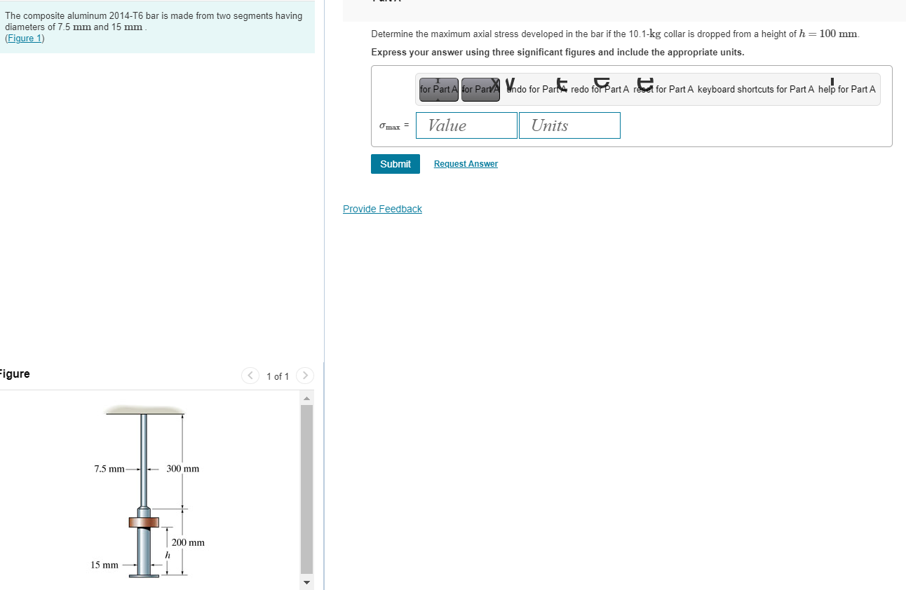 Solved Determine the maximum axial stress developed in the | Chegg.com