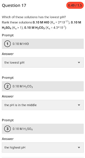 Solved Question 17Which of these solutions has the lowest | Chegg.com