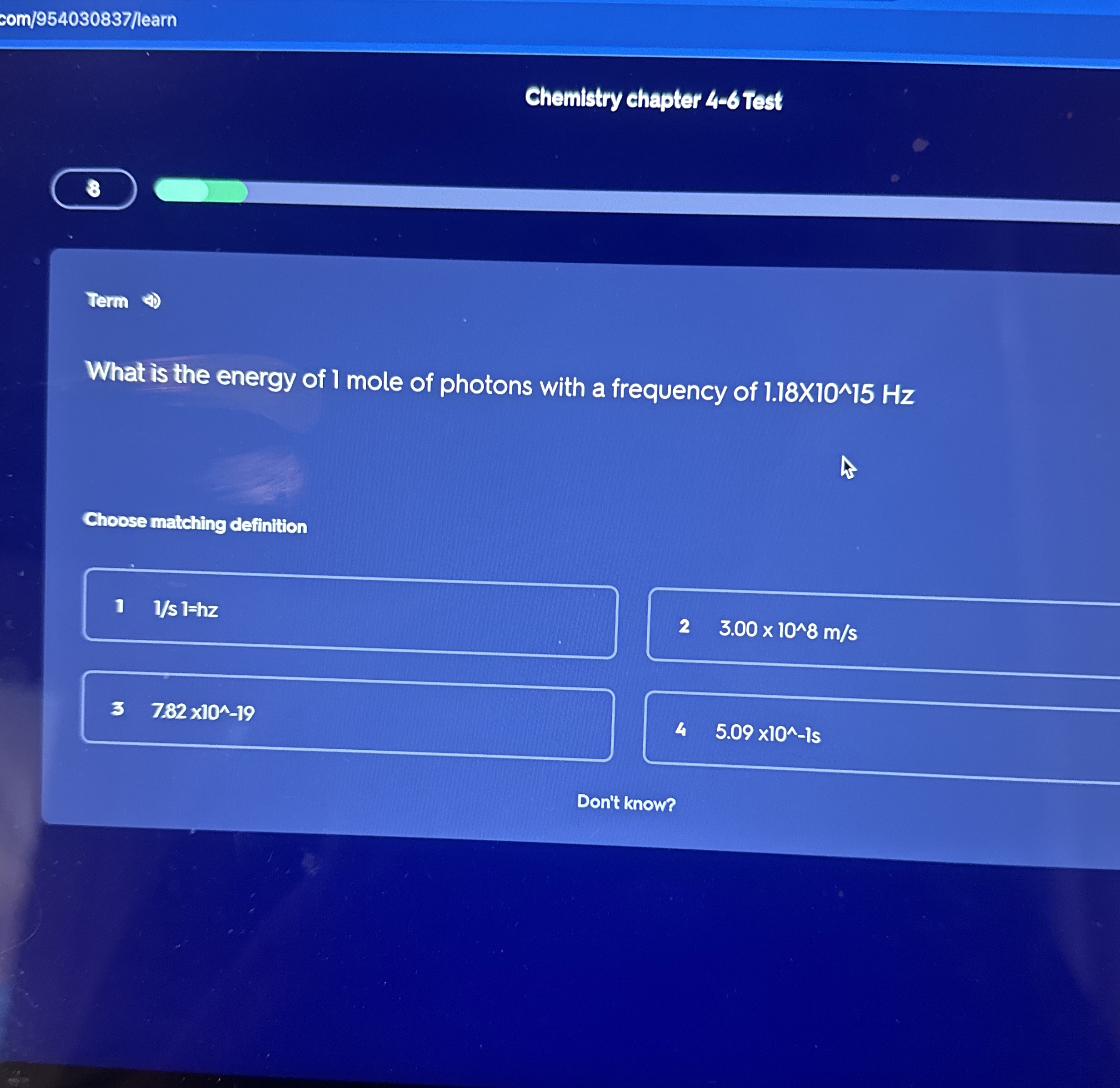 Solved What is the energy of 1 ﻿mole of photons with a | Chegg.com