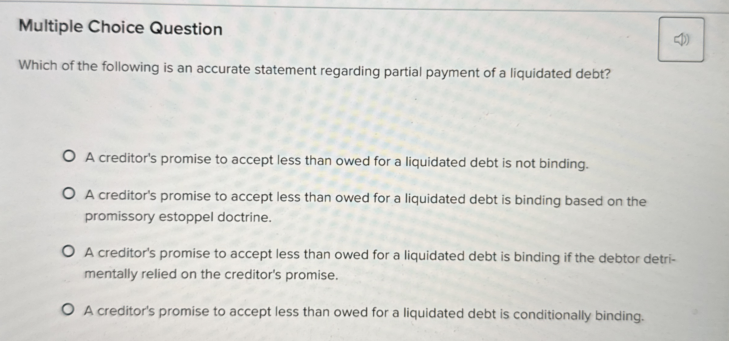 Solved Multiple Choice QuestionWhich of the following is an | Chegg.com