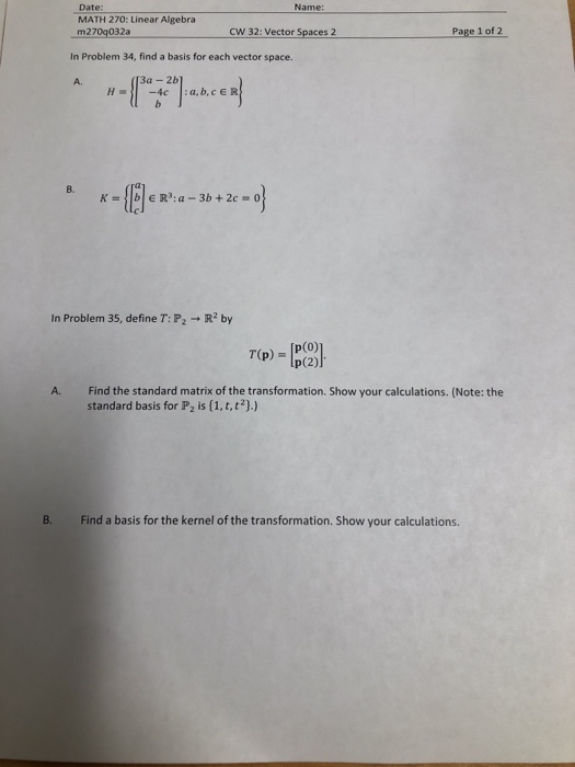 Level 34 Math Problem Solution Solved in problem 34 A and problem 35 A and b and problem 36 | Chegg.com