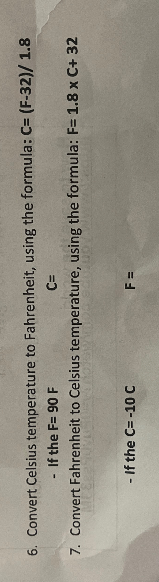 SOLVED: The formula used to convert Celsius degrees to Fahrenheit