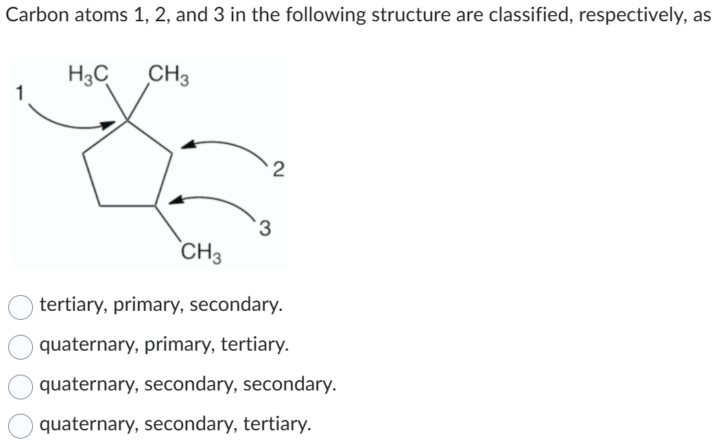 Solved Carbon atoms 1 , 2 , ﻿and 3 ﻿in the following | Chegg.com