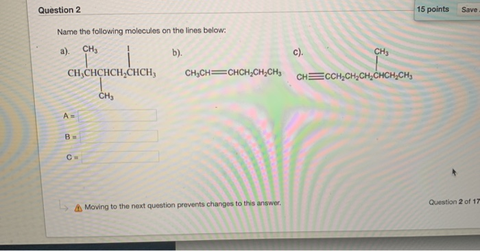 Solved Question 2 15 points Save Name the following | Chegg.com