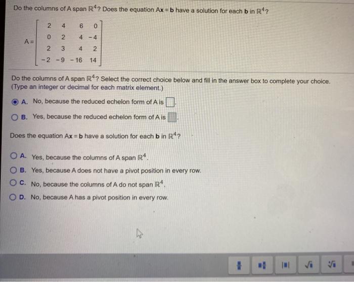 solved-do-the-columns-of-a-span-r-does-the-equation-ax-b-chegg