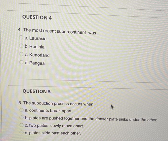 Solved 2. Geomorphology is the study of a. oceans b.