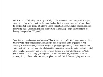 Solved Part 3: Read the following Case study carefully and | Chegg.com