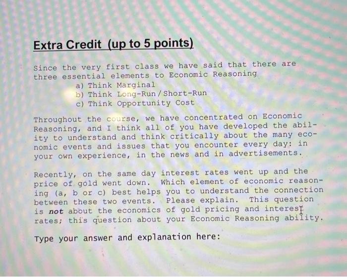 Solved Extra Credit (up to 5 points) Since the very first | Chegg.com