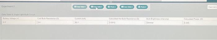 What is the relationship between power and bulb | Chegg.com