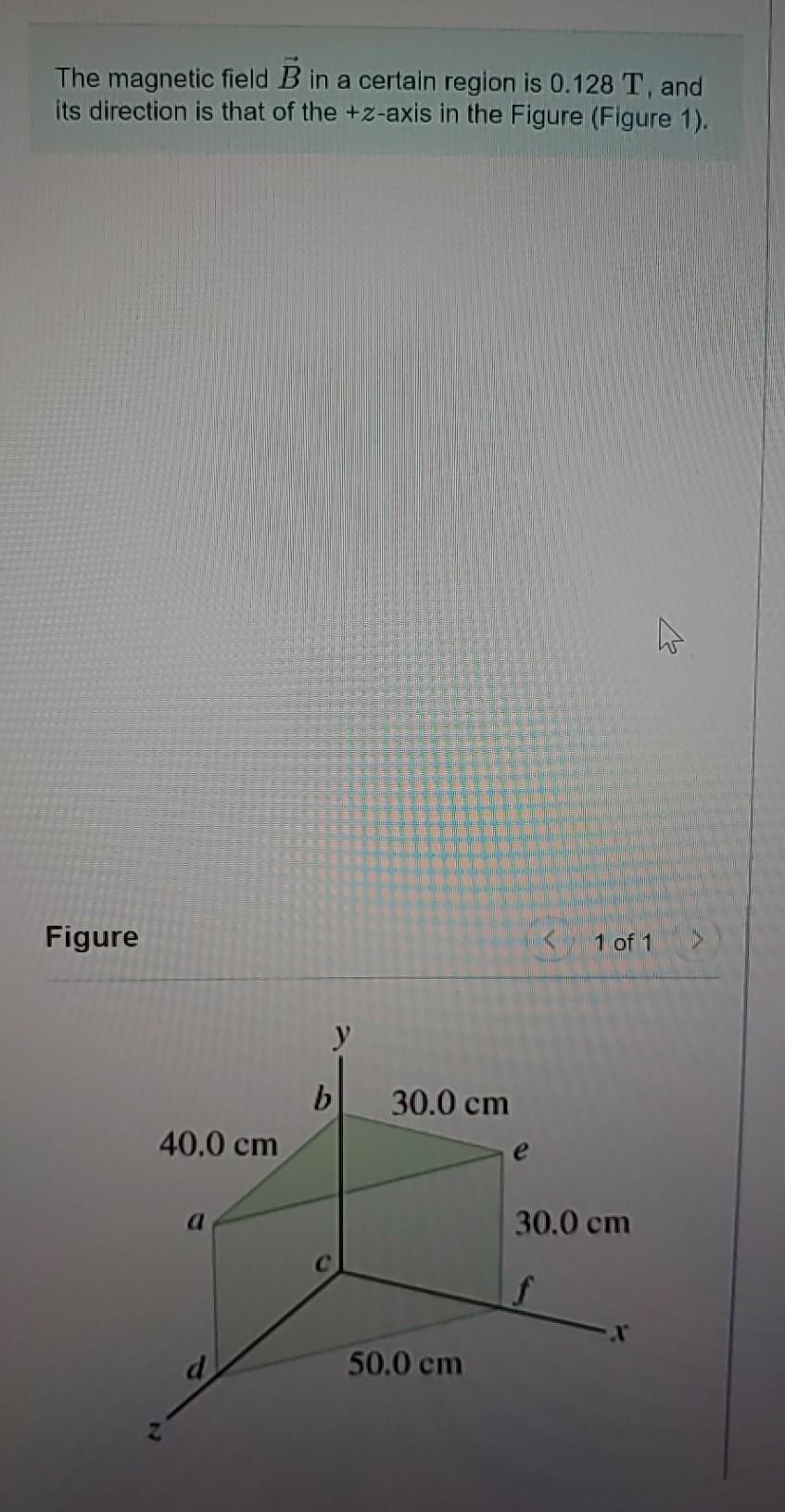 Solved The magnetic field B in a certain region is 0.128 T, | Chegg.com