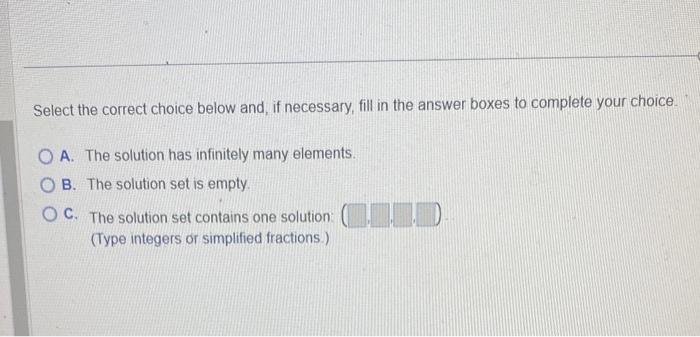 Solved Select the correct choice below and, if necessary, | Chegg.com