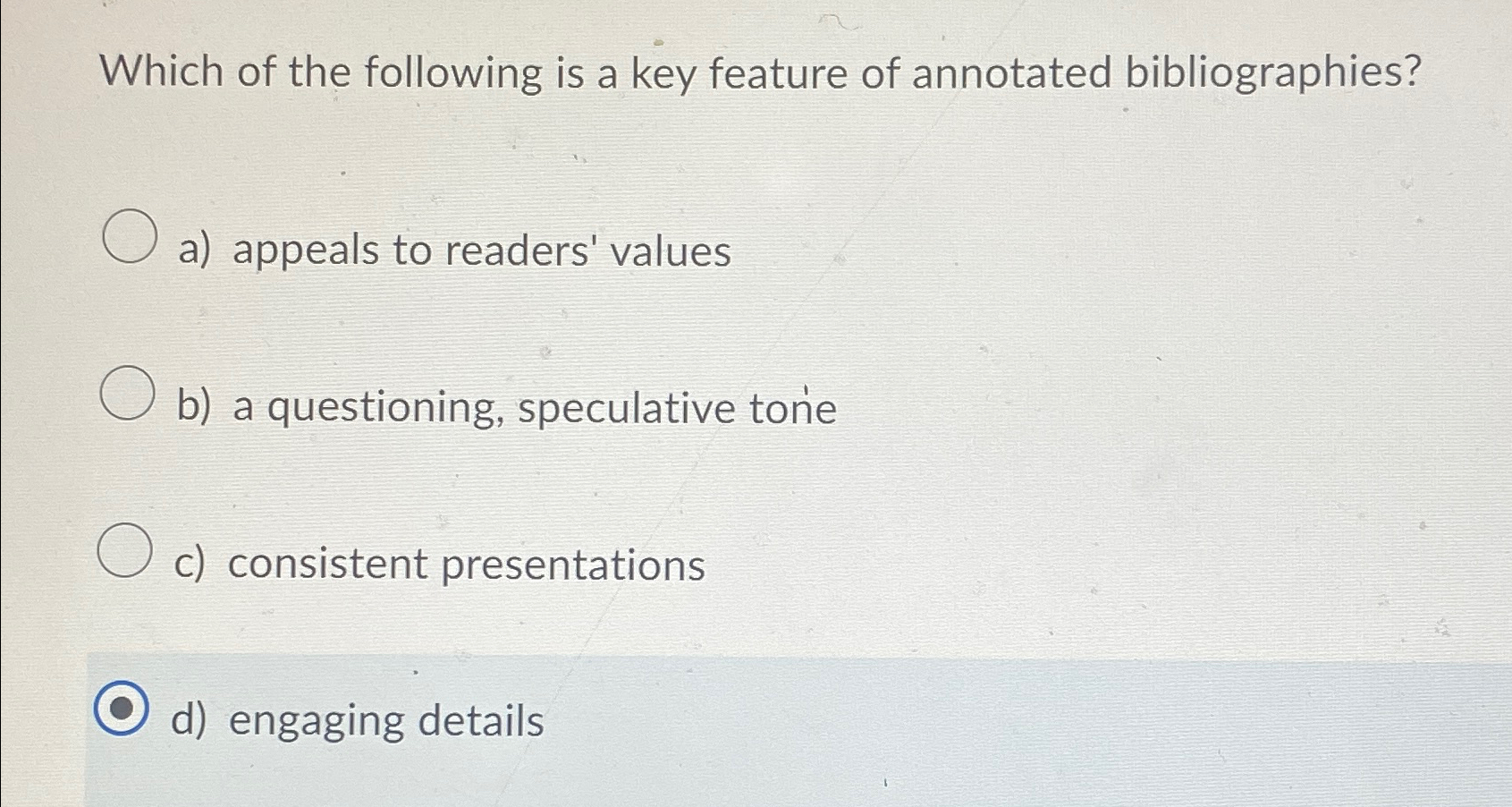 Solved Which of the following is a key feature of annotated