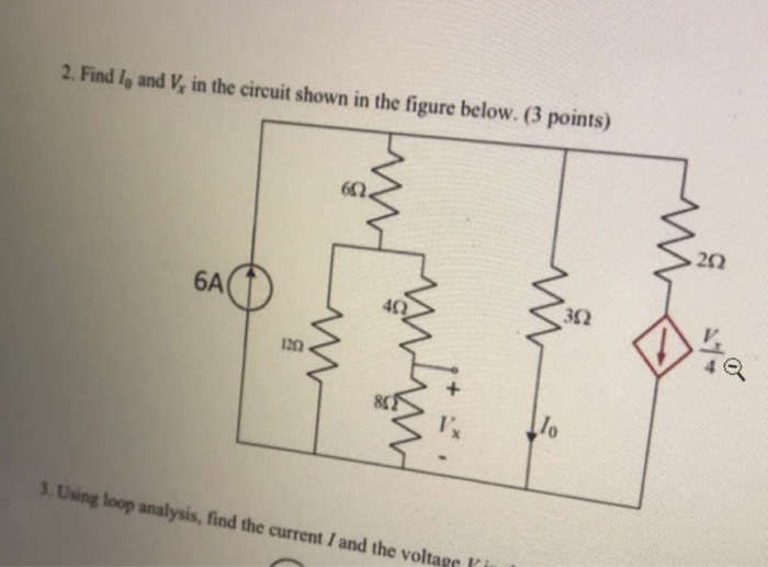 Solved 2. Find I, And V, In The Circuit Shown In The Figure | Chegg.com