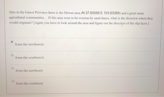 Solved Also In The Gansu Province There Is The Hewan Area