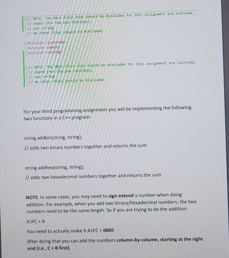Solved 1/ NOTE: The ONLY files that should be included for | Chegg.com