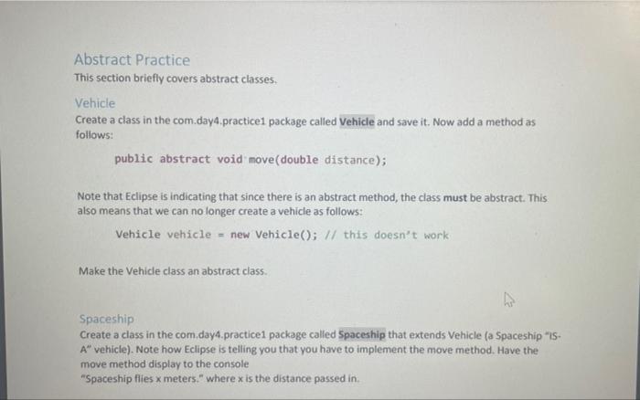 Solved Inheritance and Super Practice CREATE A NEW JAVA | Chegg.com