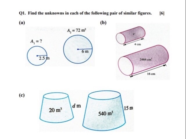 Solved Q2. 141 The volumes of two spheres are 640 cm' and | Chegg.com
