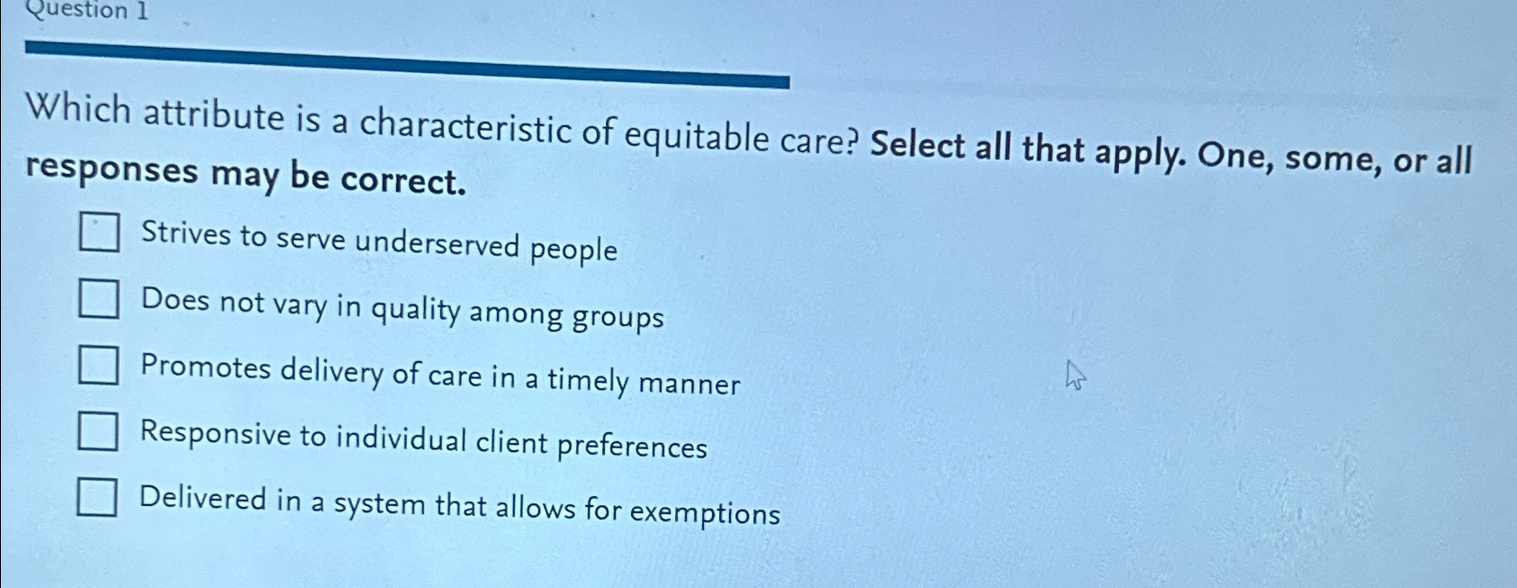 Which Attribute Is a Characteristic of Equitable Care-Healthcare Equality Defined