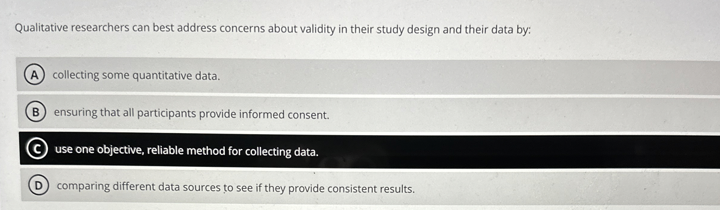 Solved Qualitative researchers can best address concerns