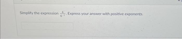 Solved Simplify the expression 6−14. Express your answer | Chegg.com