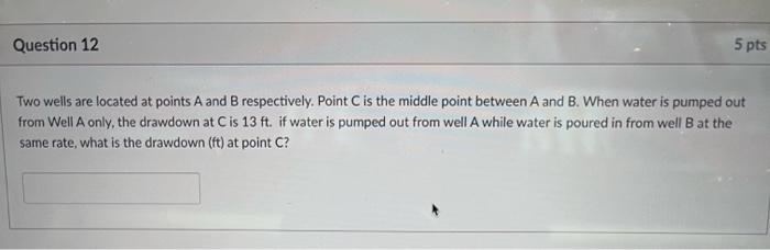 Solved Two weils are located at points A and B respectively. | Chegg.com