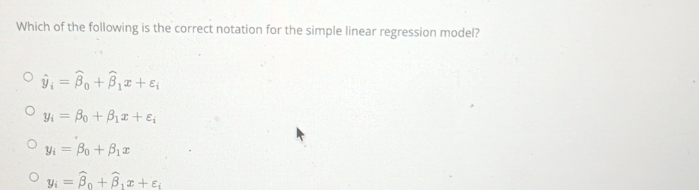 Solved Which of the following is the correct notation for | Chegg.com