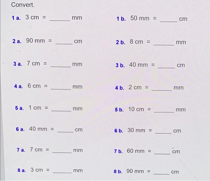 write 7 cm 5 mm in cm