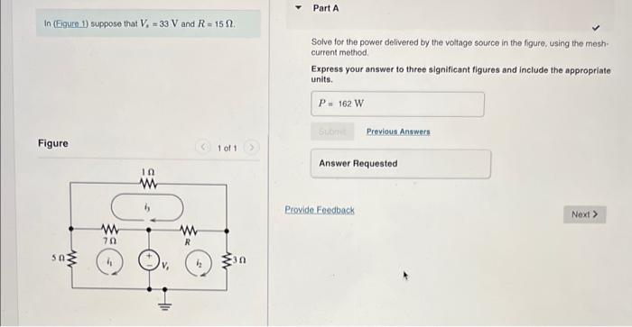 Solved In (Figure 1) suppose that V=33 V and R=15Ω. Solve | Chegg.com