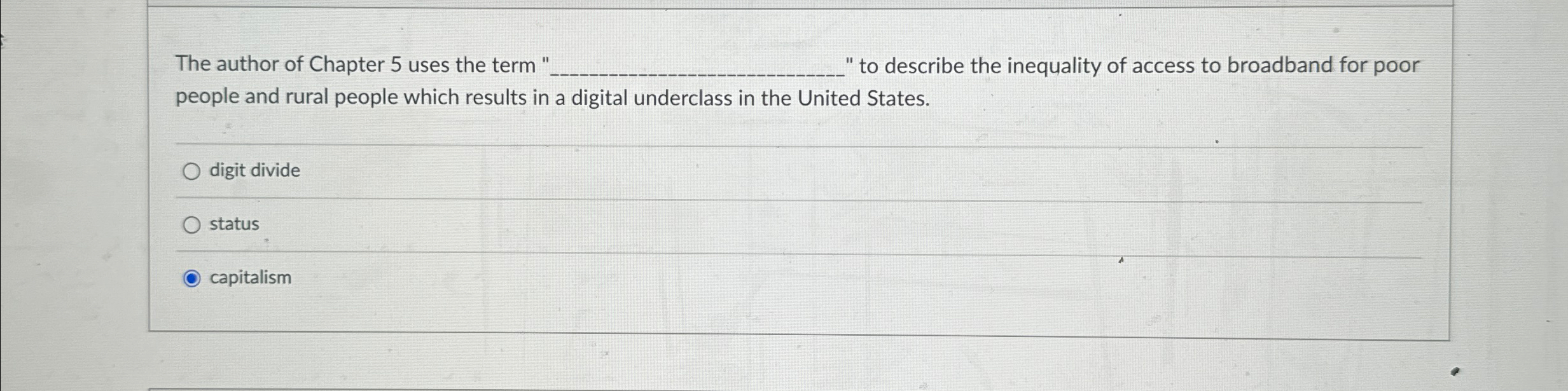 Solved The author of Chapter 5 ﻿uses the term " q, " ﻿to | Chegg.com