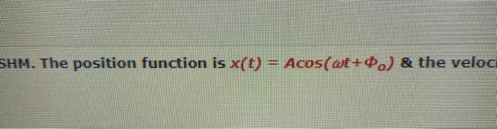 Solved The position vs time graph below is for an object | Chegg.com