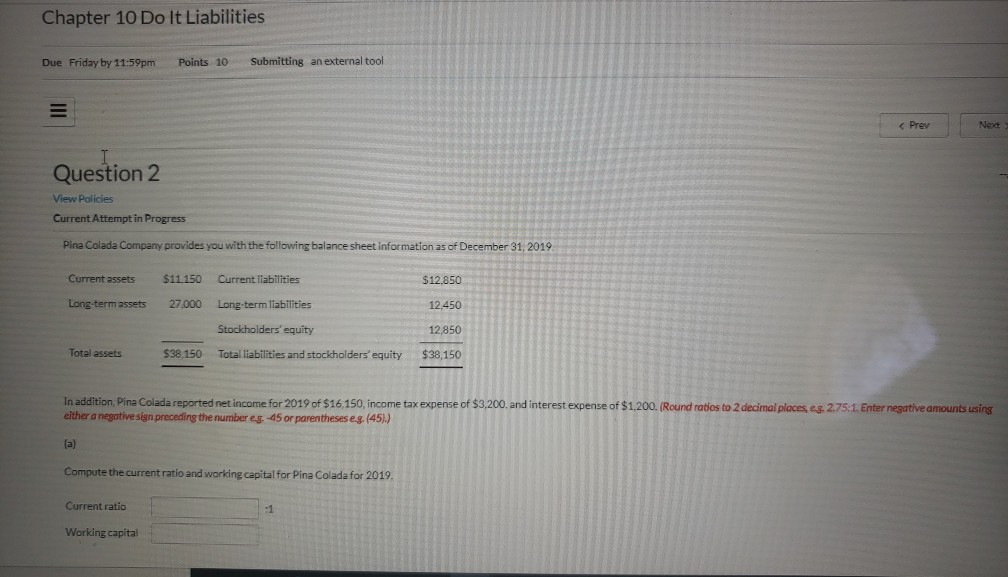 Solved Chapter 10 Do It Liabilities Due Friday by 11:59pm | Chegg.com