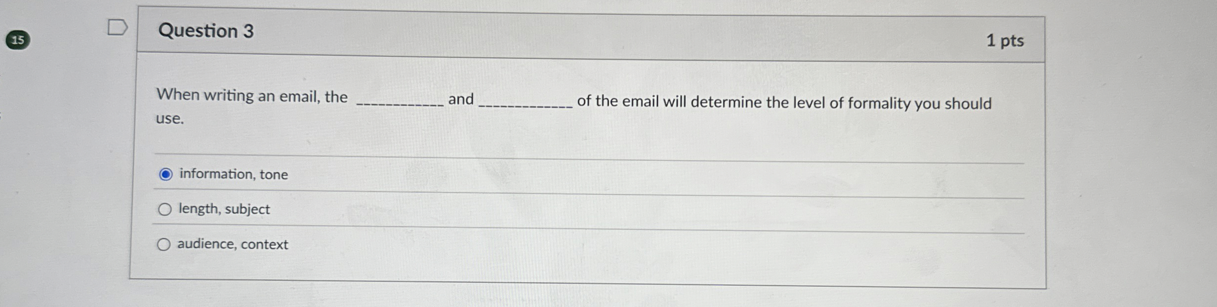 Solved Question 3When writing an email, theuse.andof the