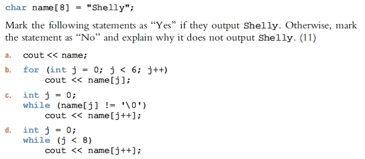 Solved: Given the declaration: | Chegg.com