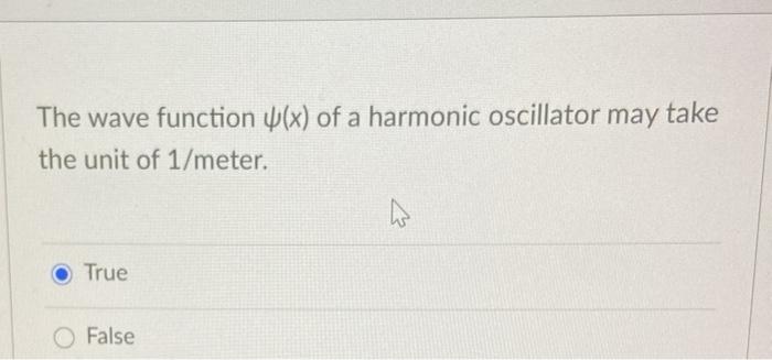 Solved The wave function y(x) of a harmonic oscillator may | Chegg.com