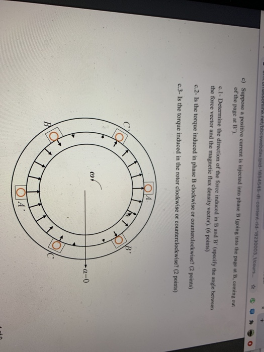 2) In the machine below, the rotor (the inner circle) | Chegg.com