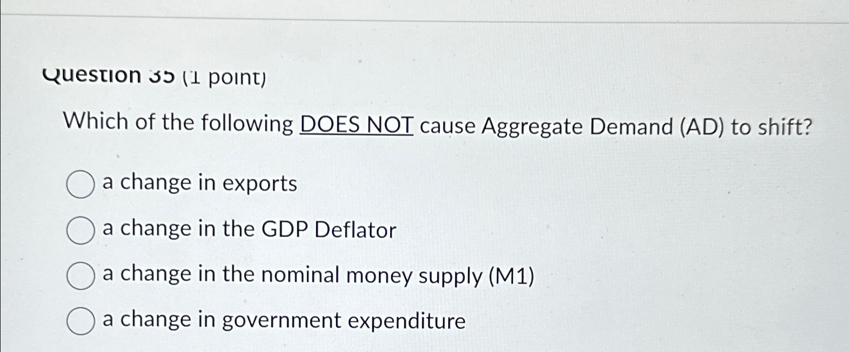 Solved Question sว ( 1 ﻿point)Which of the following DOES | Chegg.com