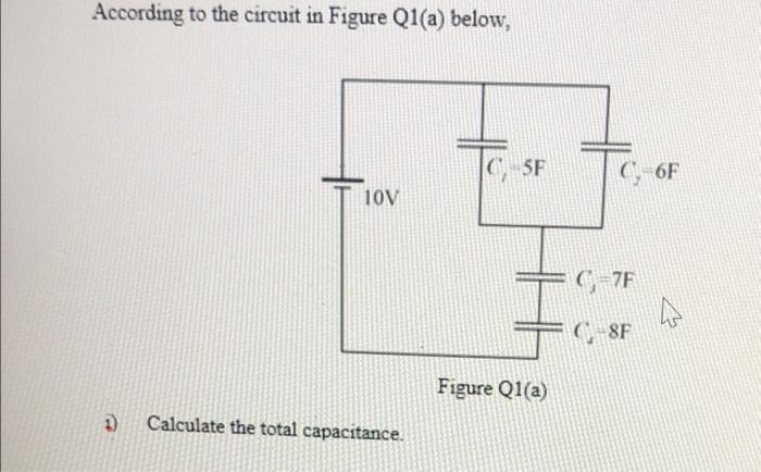 Solved According To The Circuit In Figure Q1(a) Below, | Chegg.com