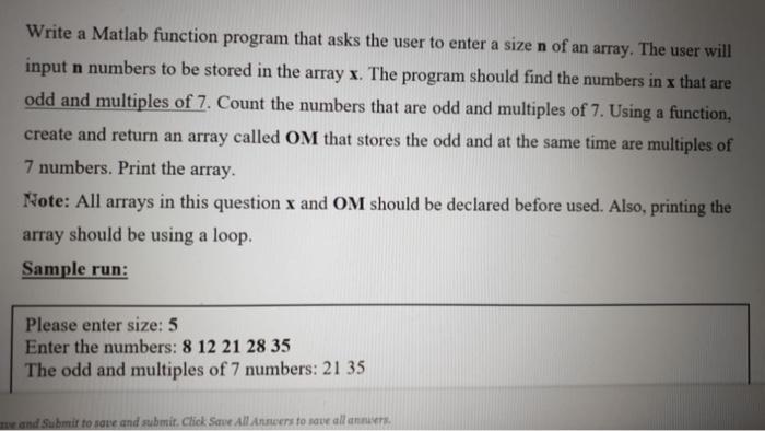 Solved Write a Matlab function program that asks the user to | Chegg.com