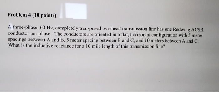 Solved Problem 4 (10 points) A three-phase, 60 Hz, | Chegg.com