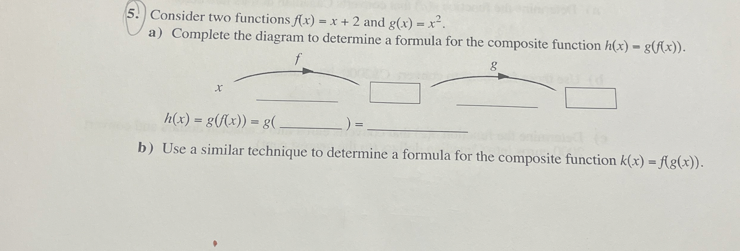 Solved Consider Two Functions Fxx2 ﻿and Gxx2a 7230